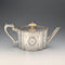 Antique British Silver Plate Drum-Shaped Teapot, circa 1870, W&G Sissons